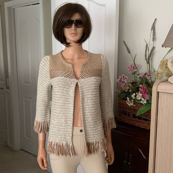 Chico’s sweater knit cardigan jacket - Picture 2 of 9